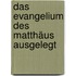 Das Evangelium Des Matthäus Ausgelegt