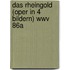 Das Rheingold (oper In 4 Bildern) Wwv 86a