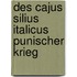 Des Cajus Silius Italicus Punischer Krieg