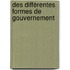 Des Différentes Formes De Gouvernement