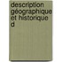 Description Géographique Et Historique D