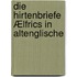 Die Hirtenbriefe Ælfrics In Altenglische