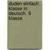 Duden Einfach Klasse in Deutsch. 9 Klasse door Gertrud Böhrer