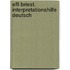 Effi Briest. Interpretationshilfe Deutsch