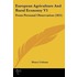 European Agriculture And Rural Economy V1