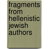 Fragments from Hellenistic Jewish Authors door Carl R. Holladay