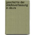 Geschichte Der Städteverfassung In Deuts