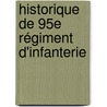 Historique De 95e Régiment D'Infanterie door Mile Bloch