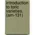Introduction to Toric Varieties. (Am-131)