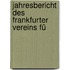 Jahresbericht Des Frankfurter Vereins Fü