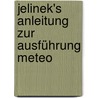 Jelinek's Anleitung Zur Ausführung Meteo door Carl Jelinek