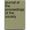 Journal Of The Proceedings Of The Society door Mark Antony Wolfe De Howe