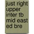 Just Right Upper Inter Tb Mid East Ed Bre