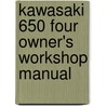 Kawasaki 650 Four Owner's Workshop Manual door Pete Shoemark