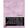 Konstanteckningar Under En Resa År 1849 door C.G. Brunius