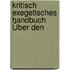 Kritisch Exegetisches Handbuch Über Den