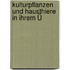 Kulturpflanzen Und Hausthiere In Ihrem Ü