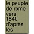 Le Peuple De Rome Vers 1840 D'Après Les