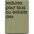 Lectures Pour Tous Ou Extraits Des