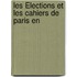 Les Élections Et Les Cahiers De Paris En