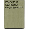 Lesehefte in Lateinischer Ausgangsschrift by Fides Wulf