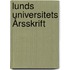 Lunds Universitets Årsskrift