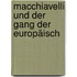 Macchiavelli Und Der Gang Der Europäisch