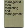 ManageFirst Menu Marketing and Management door National Restaurant Association Educatio