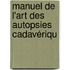 Manuel De L'Art Des Autopsies Cadavériqu