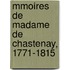 Mmoires de Madame de Chastenay, 1771-1815