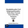 Moralphilosophie Und Religionsphilosophie door Friedrich August Carus