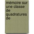 Mémoire Sur Une Classe De Quadratures De