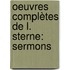 Oeuvres Complètes De L. Sterne: Sermons