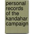 Personal Records Of The Kandahar Campaign