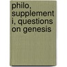 Philo, Supplement I, Questions on Genesis by Philo