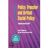 Policy Transfer And British Public Policy door Mike Nellis