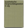 Quadratische Reciprocitätsgesetze In Alg by Gottfried R�Ckle