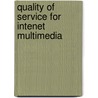 Quality of Service for Intenet Multimedia door Jitae Shin