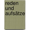 Reden Und Aufsätze door Gustav Rümelin