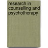 Research In Counselling And Psychotherapy door Onbekend