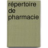 Répertoire De Pharmacie door Onbekend