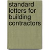Standard Letters For Building Contractors door David Chappell