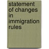 Statement Of Changes In Immigration Rules door Home Office
