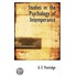 Studies In The Psychology Of Intemperance