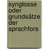 Synglosse Oder Grundsätze Der Sprachfors