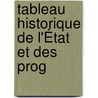 Tableau Historique De L'État Et Des Prog door Marie-Joseph Ch nier