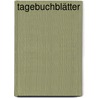 Tagebuchblätter by Moritz Busch