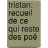 Tristan: Recueil De Ce Qui Reste Des Poë