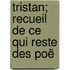 Tristan; Recueil De Ce Qui Reste Des Poë
