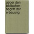 Ueber Den Biblischen Begriff Der Erbauung
